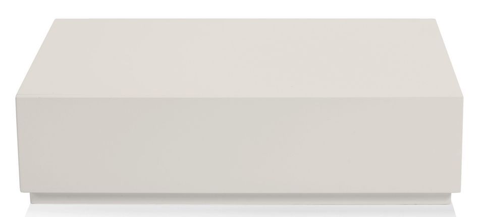 Boîte de rangement tiroir bois laqué beige Pyramid 60 cm - Photo n°1