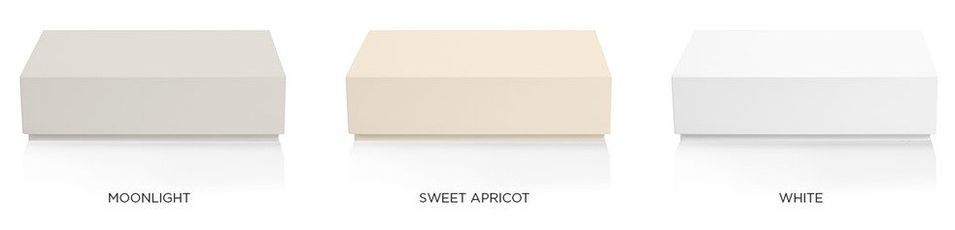 Boîte de rangement tiroir bois laqué beige Pyramid 60 cm - Photo n°2