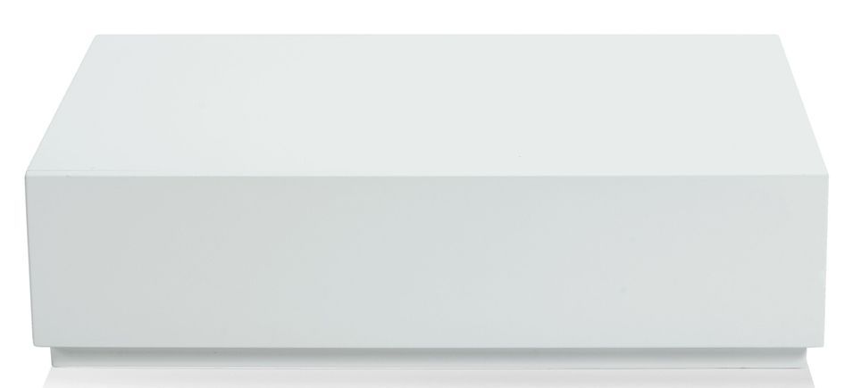 Boîte de rangement tiroir bois laqué bleu gris Pyramid - Photo n°1