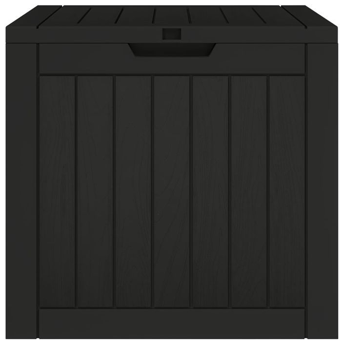 Boîte de stockage de jardin noir 55,5x43x53 cm polypropylène - Photo n°5