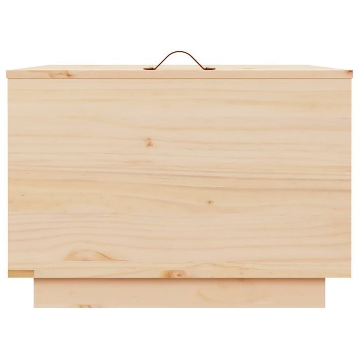 Boîtes de rangement avec couvercles 3 pcs Bois massif de pin - Photo n°7