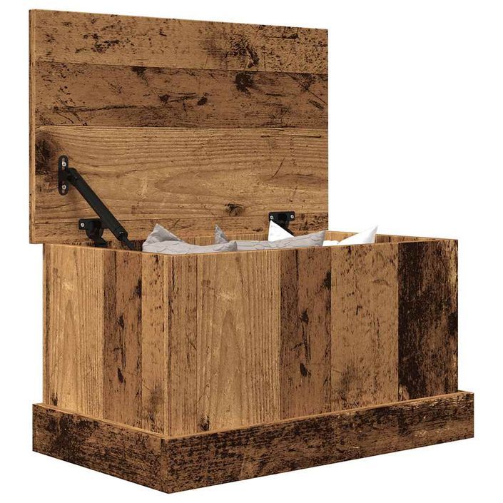 Boîtes de rangement vieux bois 30x50x28 cm bois d'ingénierie - Photo n°4