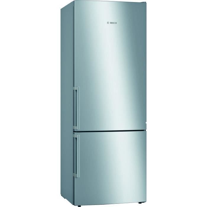BOSCH KGE58AICP Réfrigérateur combi - 495 L (377 L + 118 L) - Brassé LowFrost - A+++ - HxLxP 191 x 70 x 77 cm - Inox - Photo n°1
