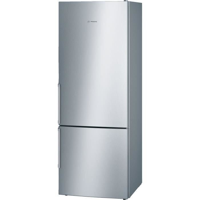 BOSCH KGE58BI40 Réfrigérateur combi - 495 L (377 L + 118 L) - Brassé LowFrost - A+++ - HxLxP 191 x 70 x 77 cm - Inox - Photo n°1