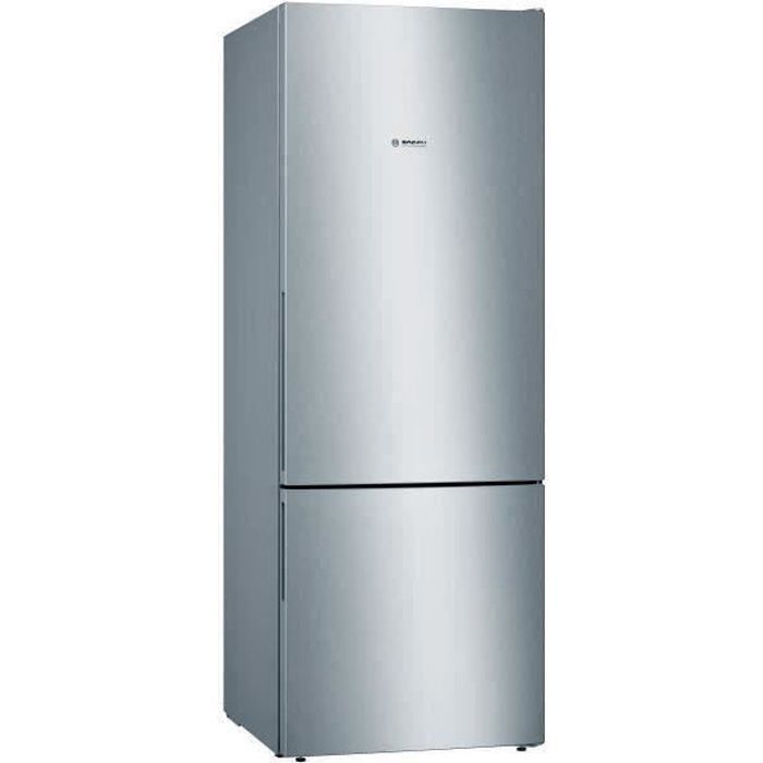 BOSCH KGV58VLEAS - Réfrigérateur combiné - 500 L (376 L + 124 L) - Froid low frost grande capacité- L 70 x H 191 cm - Inox - Photo n°1