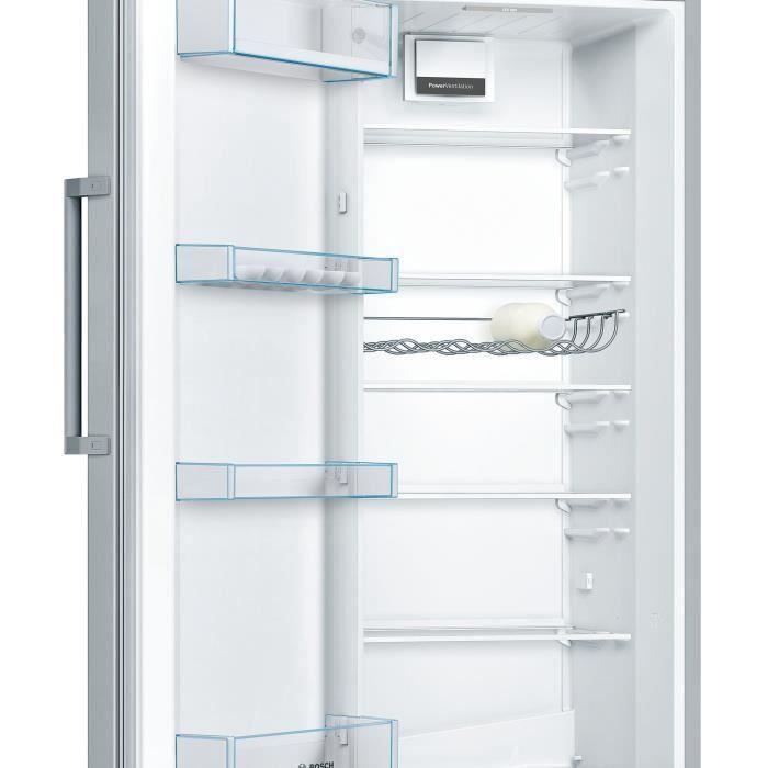 BOSCH KSV29VLEP - Réfrigérateur 1 porte - 290 L - Froid statique - L 60 x H 161 cm - Inox côtés silver - Photo n°2
