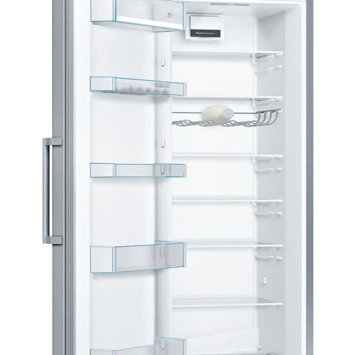 BOSCH KSV36VLEP - Réfrigérateur 1 porte - 346 L - Froid statique - L 60 x H 186 cm - Inox côtés silver - Photo n°2