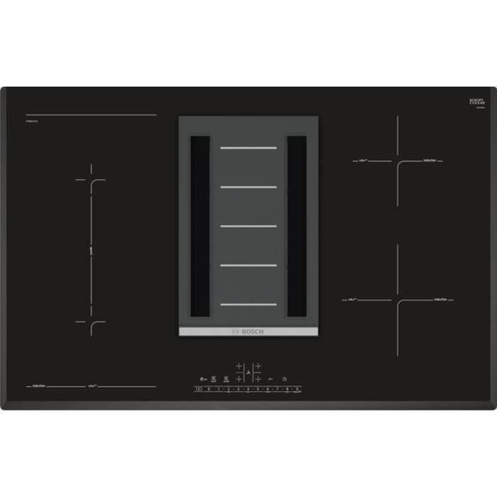 BOSCH PVS851F21E - Table vitrocéramique a induction - 4 foyers - Noir - Photo n°1