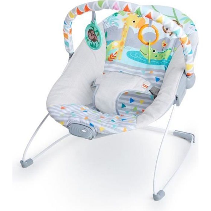 BRIGHT STARTS Transat pour bébé - vibrant - safari fun - Photo n°1