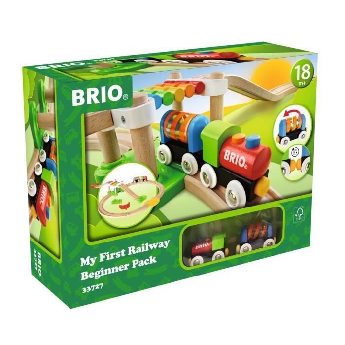 Brio Mon Premier Circuit de Decouverte - Coffret 18 pieces - Circuit de train en bois - Ravensburger - Des 18 mois - 33727 - Photo n°1