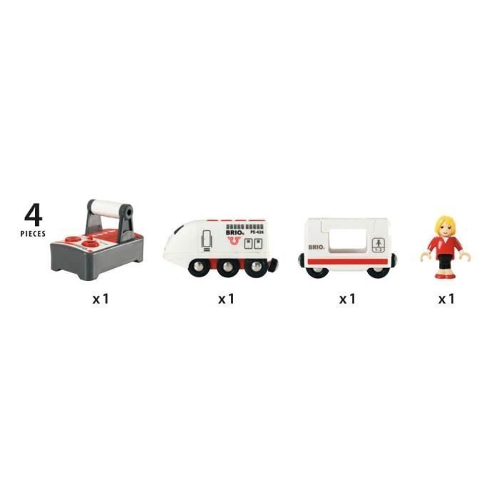 Brio World Train de Voyageur Radiocommandé - Accessoire son & lumiere Circuit de train en bois - Ravensburger - Des 3 ans - 33510 - Photo n°5