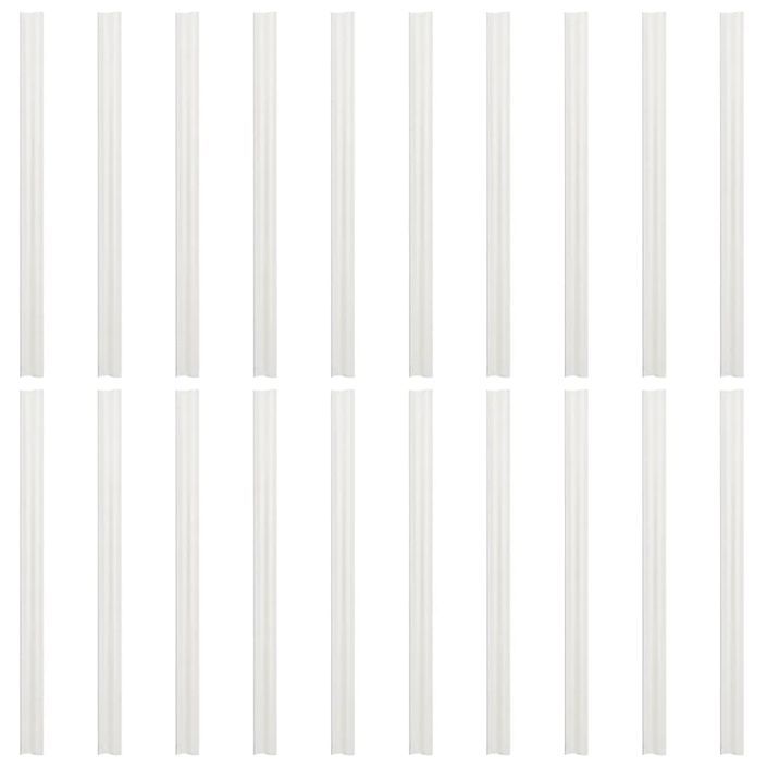 Brises-vues de jardin 10 pcs gris 252,5x19 cm PVC - Photo n°5