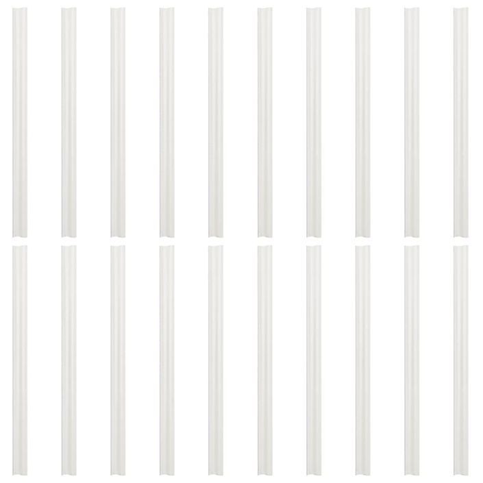 Brises-vues de jardin 10 pcs vert 252,5x19 cm PVC - Photo n°5