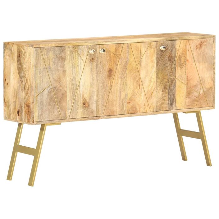 Buffet 118x30x75 cm Bois de manguier massif 2 - Photo n°9