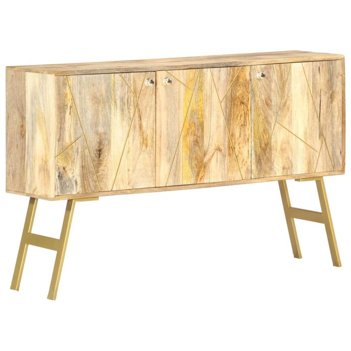 Buffet 118x30x75 cm Bois de manguier massif 2 - Photo n°10