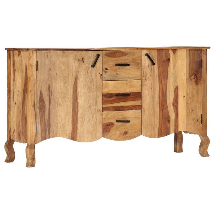 Buffet 145x40x80 cm Bois solide - Photo n°9