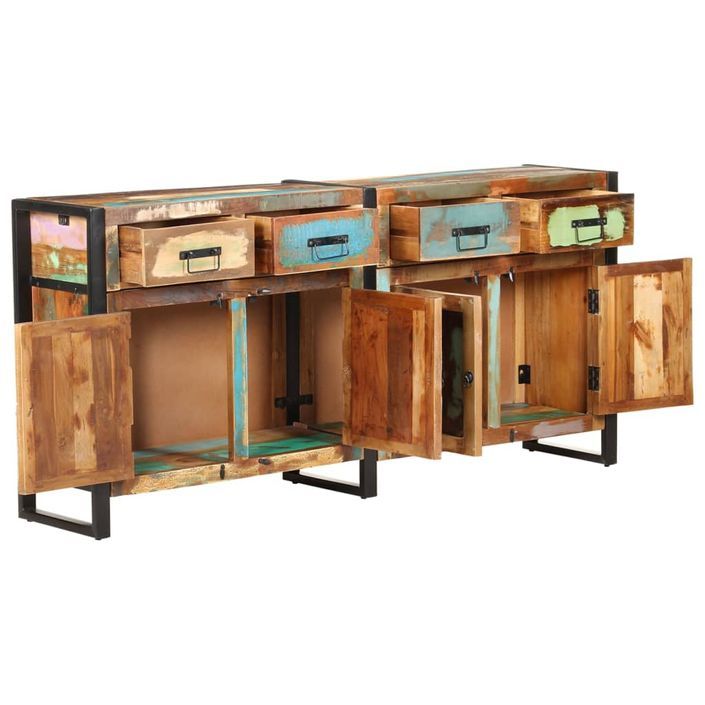 Buffet 172x35x80 cm Bois de récupération massif - Photo n°5