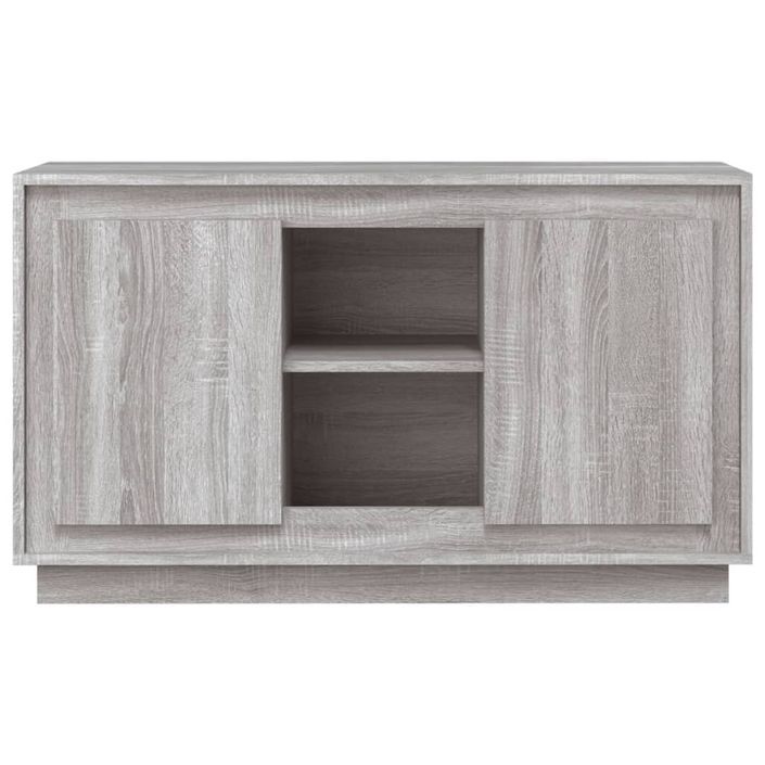 Buffet 2 portes 1 étagère extérieure Novila 102 cm – Finition mate ou brillante - Photo n°1