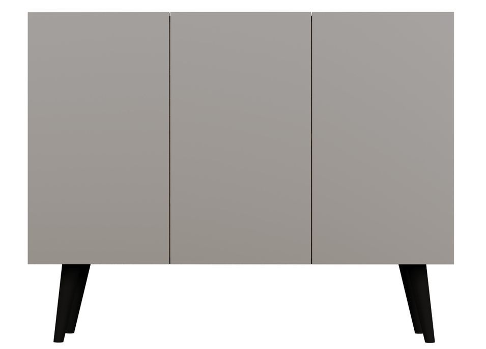 Buffet 3 portes gris Rolia 120 cm - Photo n°1