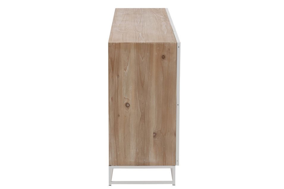 Buffet 4 portes zigzag bois naturel Zazou L 180 cm - Photo n°4