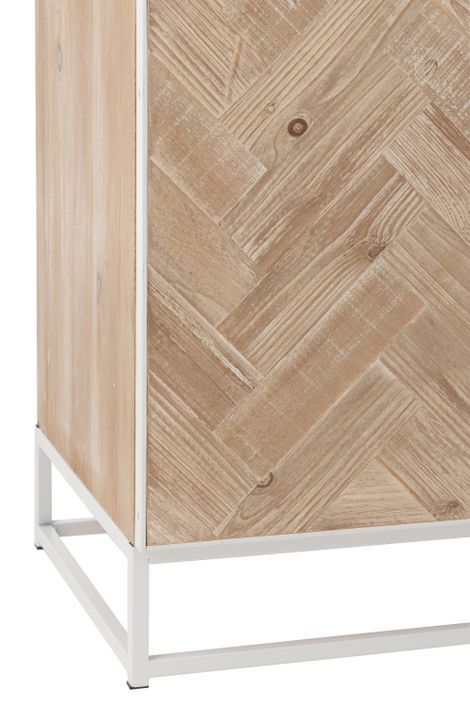 Buffet 4 portes zigzag bois naturel Zazou L 180 cm - Photo n°6