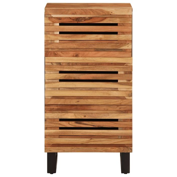 Buffet 40x34x75 cm bois d'acacia massif - Photo n°2