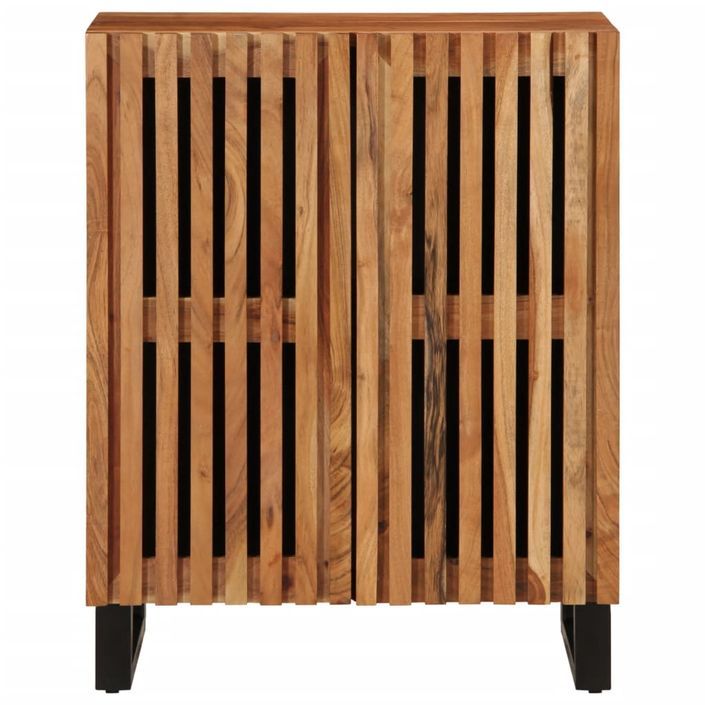 Buffet 60x34x75 cm bois d'acacia massif - Photo n°2