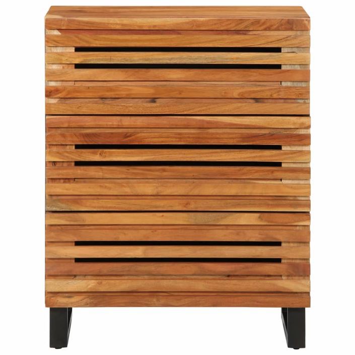 Buffet 60x34x75 cm bois d'acacia massif - Photo n°2