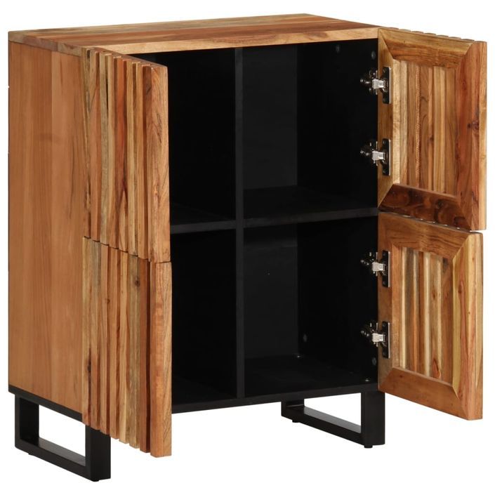 Buffet 60x34x75 cm bois d'acacia massif - Photo n°2