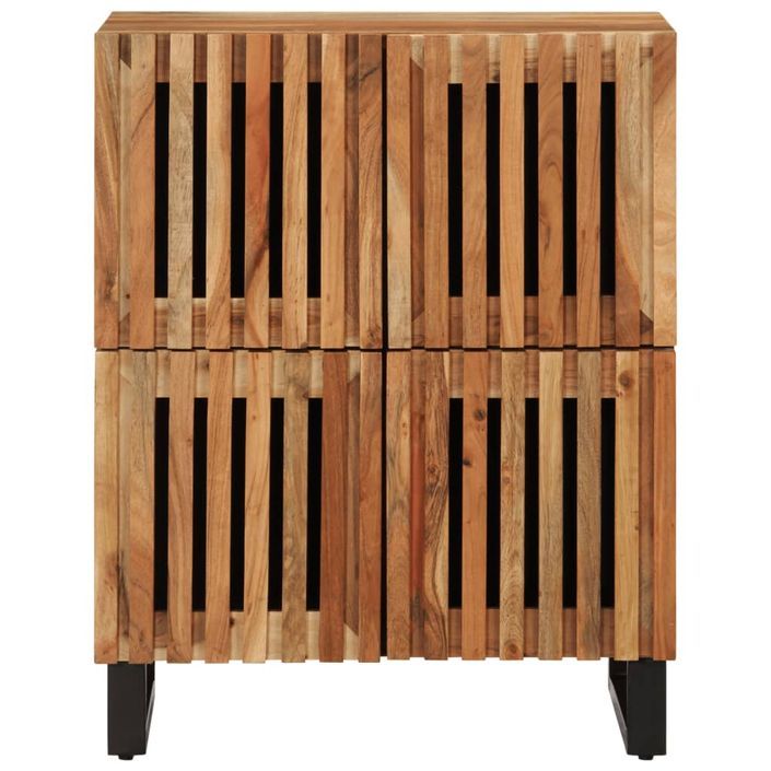 Buffet 60x34x75 cm bois d'acacia massif - Photo n°3