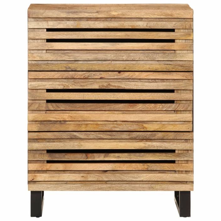 Buffet 60x34x75 cm bois de manguier massif brut - Photo n°2