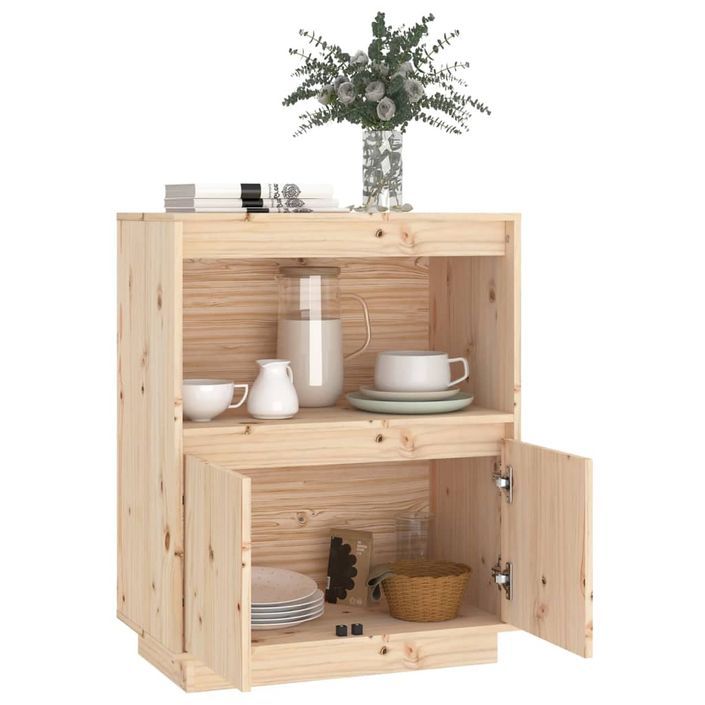 Buffet 60x34x75 cm Bois massif de pin 3 - Photo n°4