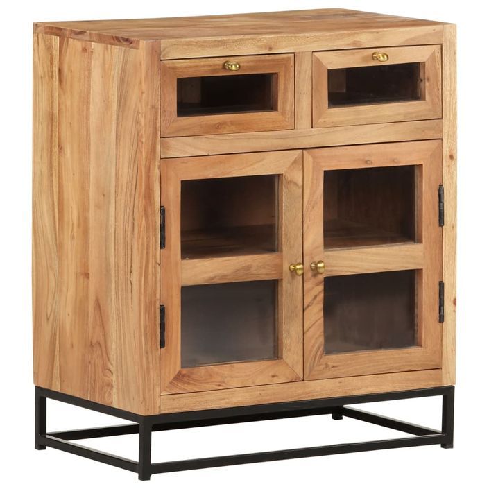 Buffet 60x35x70 cm Bois d'acacia massif 2 - Photo n°9