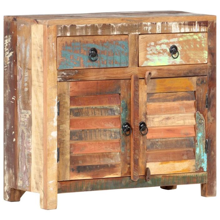 Buffet 70x30x68 cm Bois de récupération solide - Photo n°10