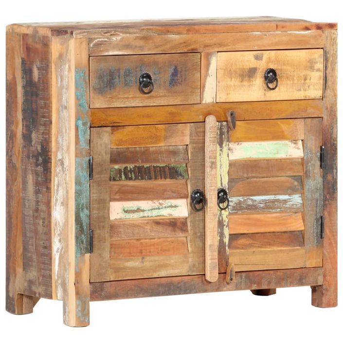 Buffet 70x30x68 cm Bois de récupération solide - Photo n°11