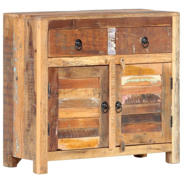 Buffet 70x30x68 cm Bois de récupération solide - Photo n°12