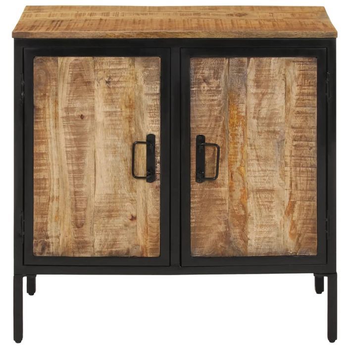 Buffet 70x35x70 cm bois de manguier brut massif - Photo n°2