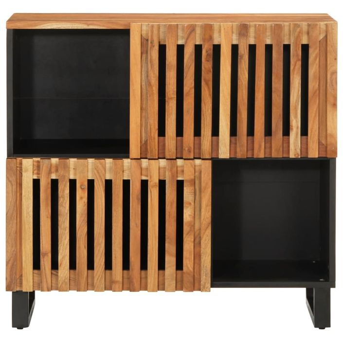 Buffet 80x34x75 cm bois d'acacia massif - Photo n°2