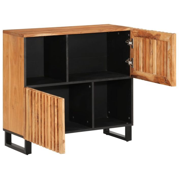 Buffet 80x34x75 cm bois d'acacia massif - Photo n°3