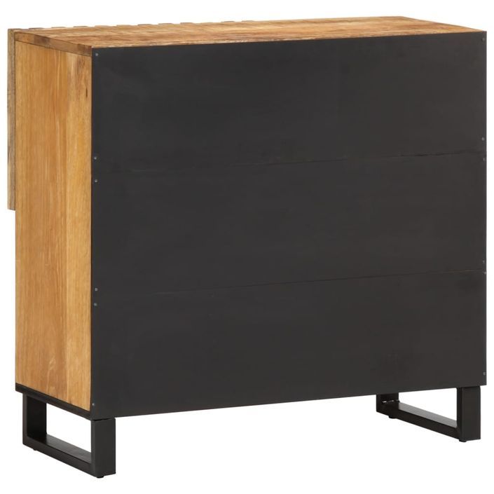 Buffet 80x34x75 cm bois de manguier massif brut - Photo n°5