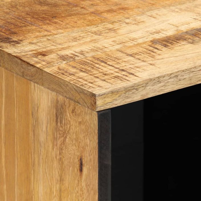 Buffet 80x34x75 cm bois de manguier massif brut - Photo n°8