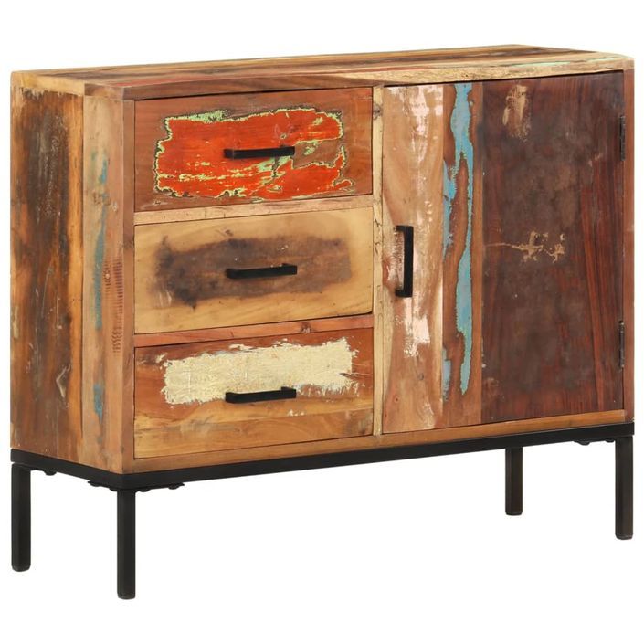 Buffet 88x30x73 cm Bois de récupération solide - Photo n°1