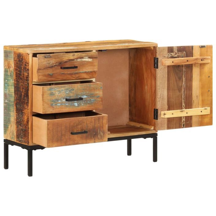 Buffet 88x30x73 cm Bois de récupération solide - Photo n°5