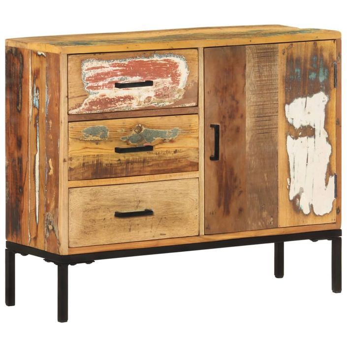 Buffet 88x30x73 cm Bois de récupération solide - Photo n°10