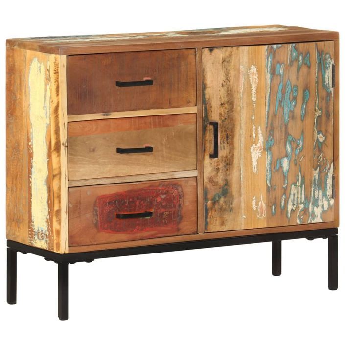 Buffet 88x30x73 cm Bois de récupération solide - Photo n°12