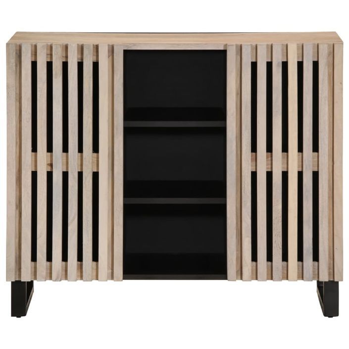 Buffet 90x34x75 cm bois massif de manguier - Photo n°2