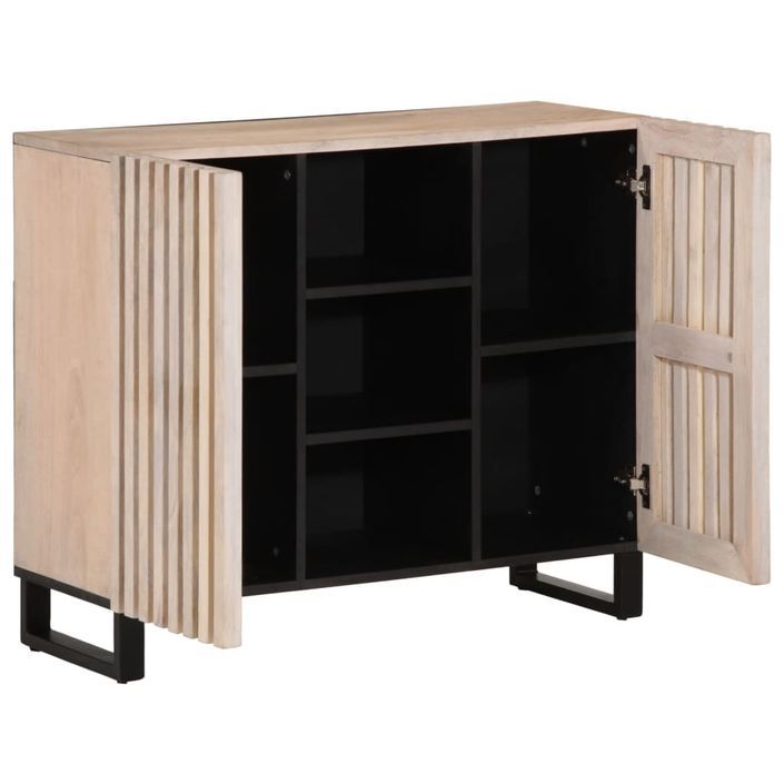 Buffet 90x34x75 cm bois massif de manguier - Photo n°5