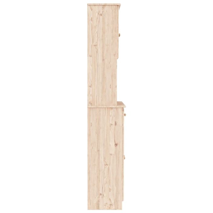 Buffet ALTA 77x35x188 cm bois massif de pin - Photo n°5