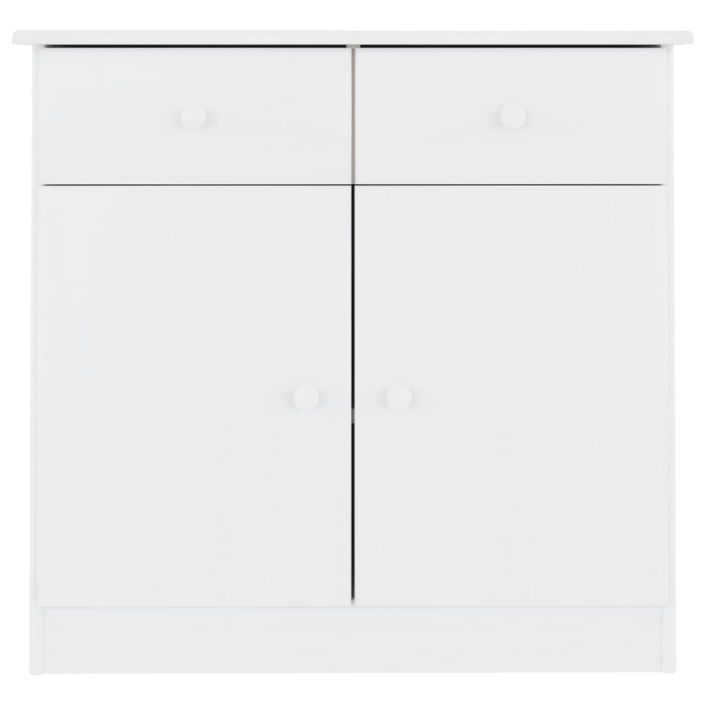 Buffet ALTA blanc 77x35x73 cm bois massif de pin - Photo n°3