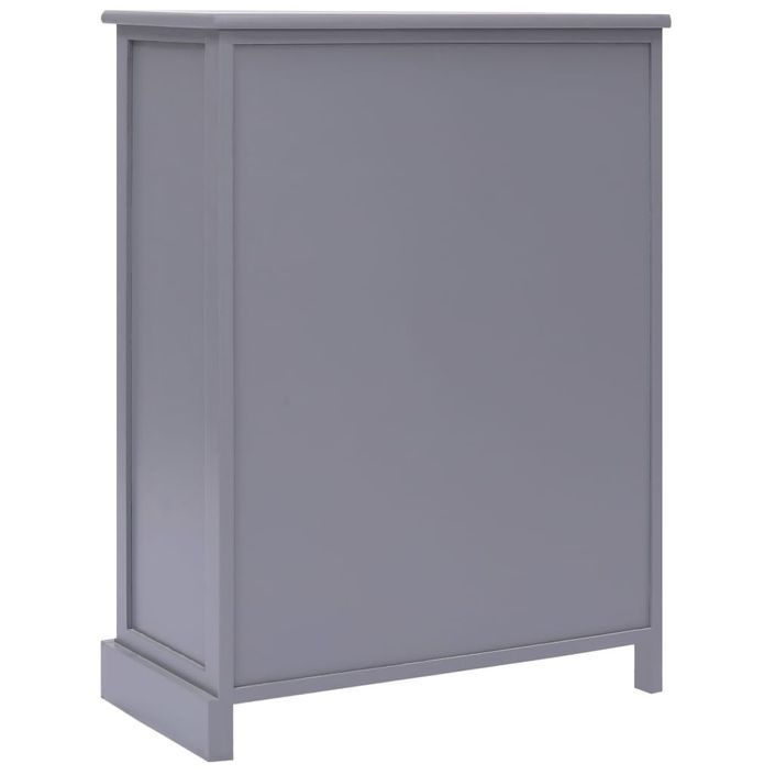 Buffet avec 10 tiroirs Gris 113 x 30 x 79 cm Bois - Photo n°10